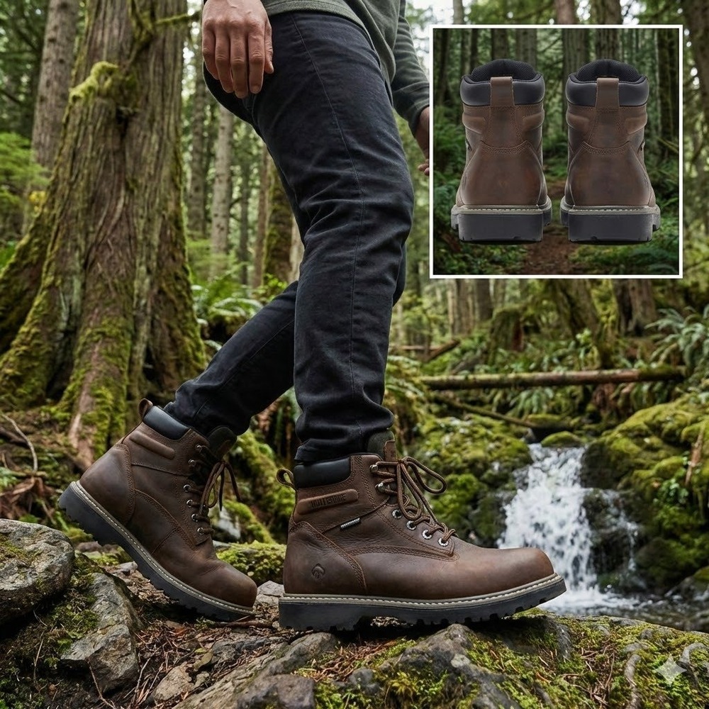 Wolverine Floorhand 6" Steel Toe Waterproof‎ Work Boots Men's 10.5 Brown W10633